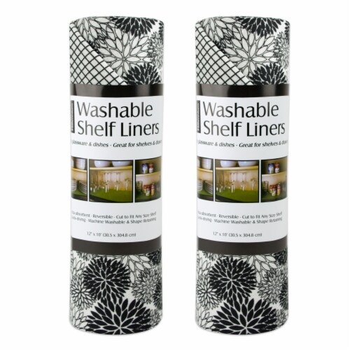 DII Black Dahlia Shelf Liner (Set of 2) Perspective: front