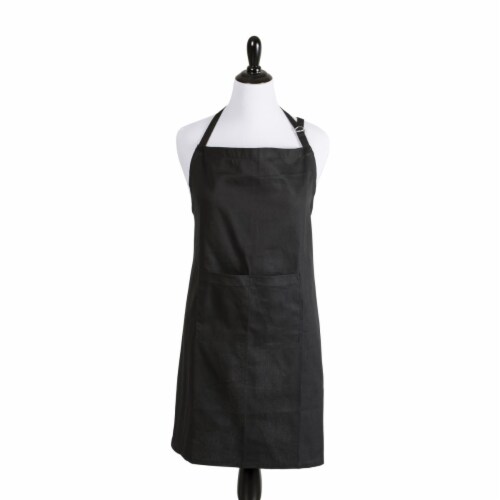Design Imports Black Xl Chef Apron Perspective: front