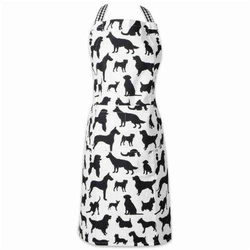 DII Dog Print Chef Apron Perspective: front