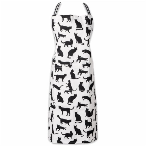 Design Imports Cat Print Chef Apron Perspective: front