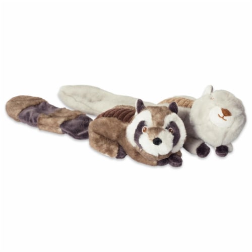 Design Imports CAMZ38186 Squirrel & Raccoon Plush Squeaker Pet Toy - Set of  2, 1 - Kroger