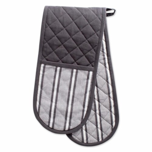 Design Imports CAMZ38392 Mineral Chef Stripe Double Oven Mitt Perspective: front