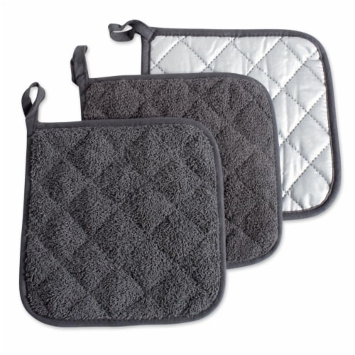 DII Mineral Terry Potholder (Set of 3) Perspective: front