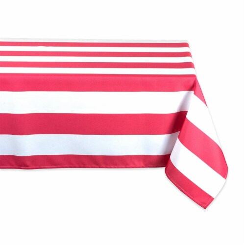 Dii Coral Cabana Stripe Outdoor Tablecloth 1 Kroger