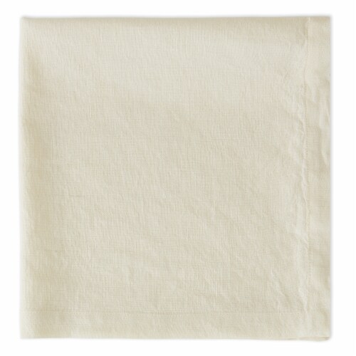 Cream Sugar Linen Napkin Perspective: front