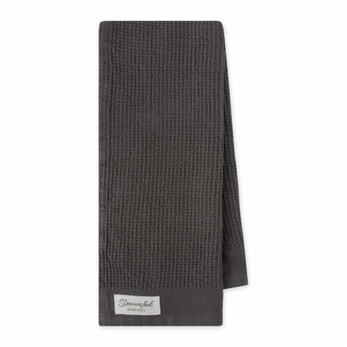 Design Imports Stone Wash Towel Granite Gray Perspective: front