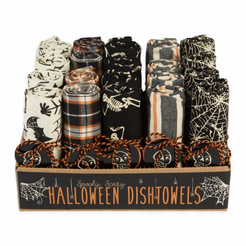 Design Imports Assorted Halloween Dish Towels Perspective: front