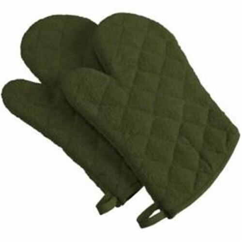 DII Sage Terry Oven Mitt (Set of 2) Perspective: front