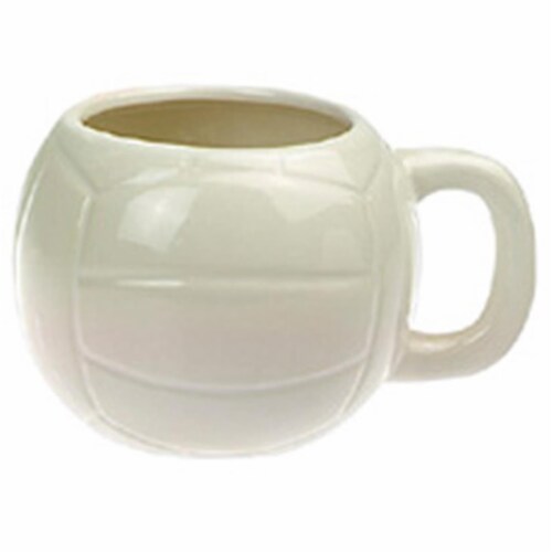 Tandem Sport 8''L x 6''H Ceramic Volleyball Cup Perspective: front