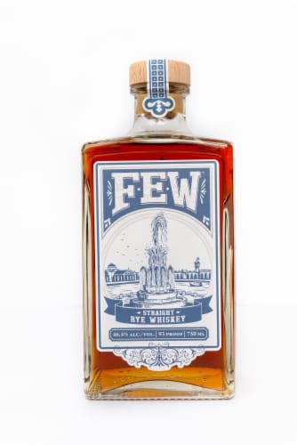 FEW Straight Rye Whiskey Perspective: front
