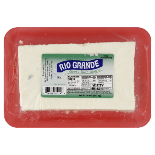 Rio Grande Foods Hard Cheese Perspective: front