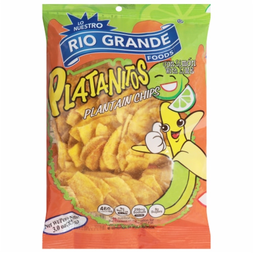 Rio Grande® Foods Platanitos Plantain Chips with Lime Perspective: front