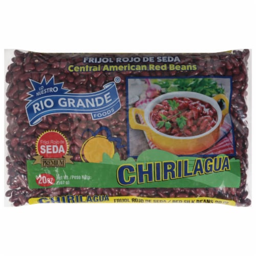 Rio Grande Foods Frijol Rojo de Seda Chirilagua Red Beans Perspective: front