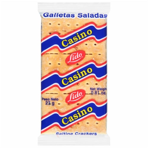Lido® Casino Crackers Perspective: front