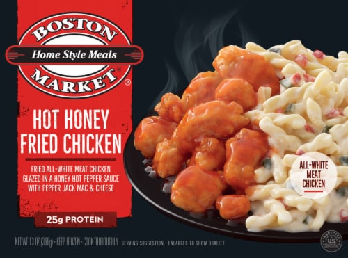 Boston Market® Hot Honey Fried Chicken & Pepper Jack Mac & Cheese Frozen Meal Perspective: front