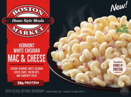 Boston Market Vermont White Cheddar Mac & Cheese Frozen Meal Perspective: front