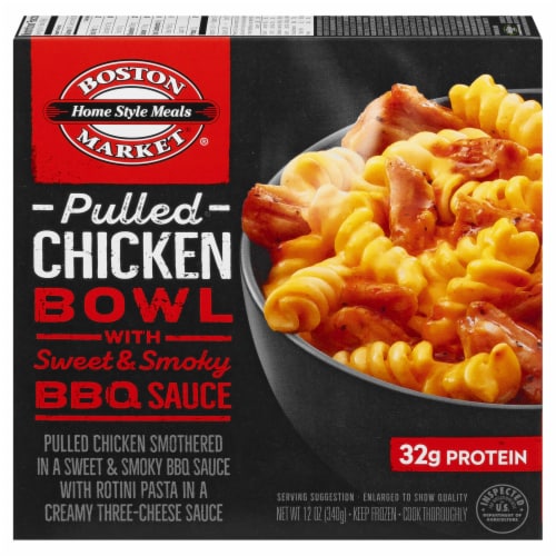 Boston Market Pulled Chicken Bowl with Sweet & Smoky BBQ Sauce Frozen