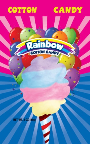 Rainbow Cotton Candy Perspective: front