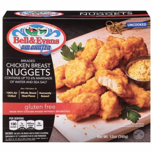 Bell & Evans® Frozen Fully Cooked Chicken Breast Nuggets Perspective: front
