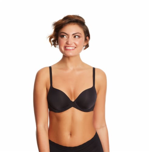 Maidenform Women's 2 Pack One Fab Fit T-Shirt Bra, Beige/Black, 36C at   Women's Clothing store