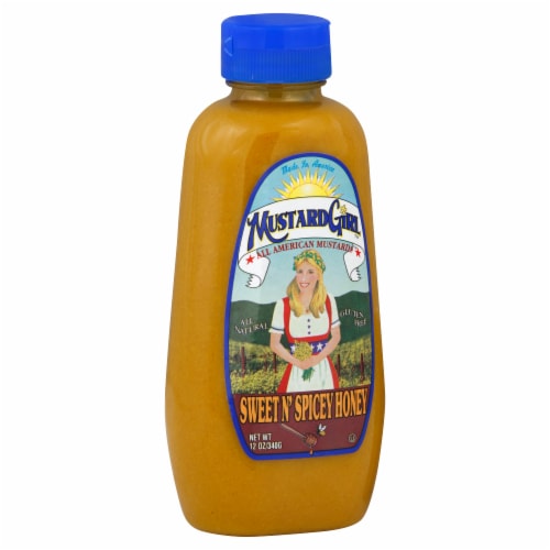 MUSTARD GIRL MUSTARD HNY SWT&SPCY GF-12 OZ -Pack of 12 Perspective: front