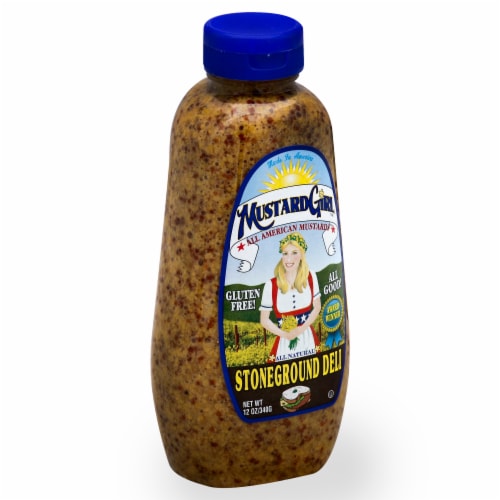 Mustard Girl Stoneground Deli Mustard Perspective: front