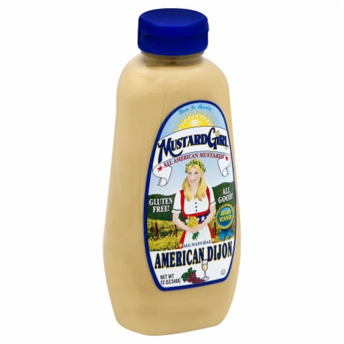 Mustard Girl American Dijon Mustard Perspective: front