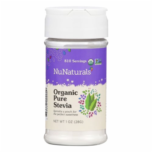 NuNaturals NuStevia Organic Pure Stevia Extract Perspective: front