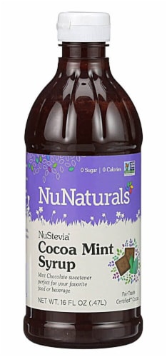 NuNaturals  NuStevia® Syrup   Cocoa Mint Perspective: front
