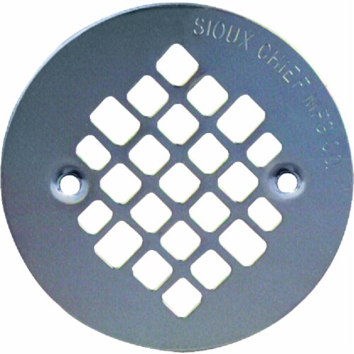 Sioux Chief 4-1/4 In. Stainless Steel Shower Drain Strainer 821-2SPK1 Perspective: front
