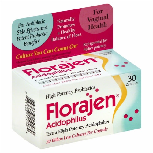 Florajen Acidophilus Capsules Perspective: front