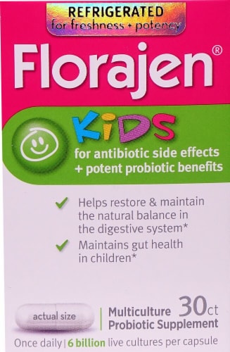 Florajen® 4kids Vegetarian Capsules Perspective: front