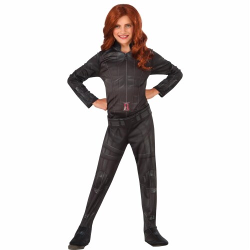 Girls Child Widow Costume&#44; Black&#44; Small & Size 4-6 Perspective: front