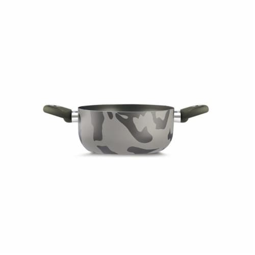 Lancaster Commercial Products Camouflage Bio-Ceramix Nonstick Sauce Pan - 9.5, 2 Side Handle Perspective: front