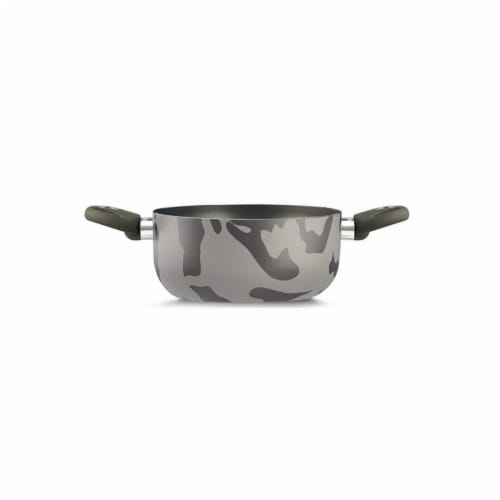 Lancaster Commercial Products Camouflage Bio-Ceramix Nonstick Sauce Pan - 7.75 in., 2 Side H Perspective: front