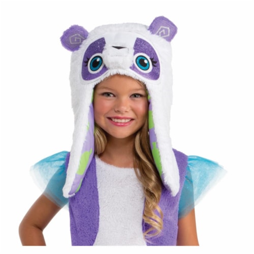 Child Animal Jams Fancy Panda Hoodie, One Size Perspective: front