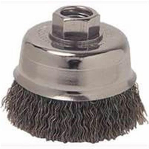 6In Crmp Cup Brush Crse 5/8-11 36037 Perspective: front