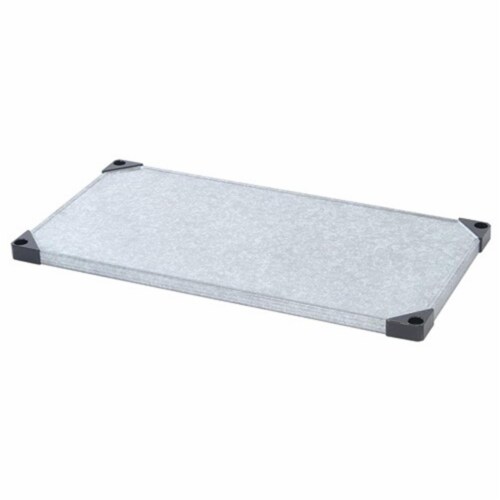 Stainless Steel Solid Shelves, 24 x 48 in. Perspective: front
