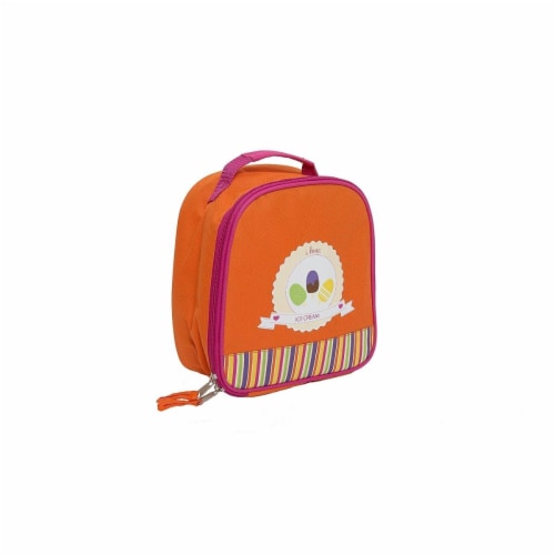 Fucsia & Orange Girls Lunchbox Perspective: front