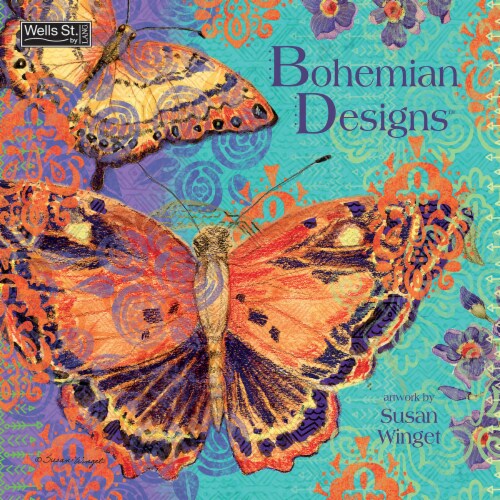 Kroger 2021 Bohemian Designs Wall Calendar by Wells Street by Lang, 1 ct