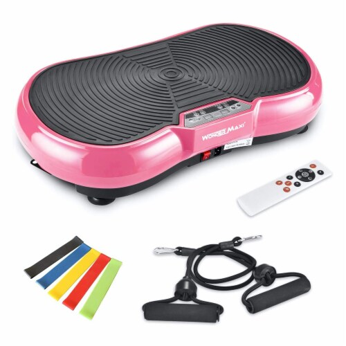 Wonder Maxi 3D Vibration Plate Exercise Machine w Dual Motor Oscillation Pink 1 Piece Harris Teeter