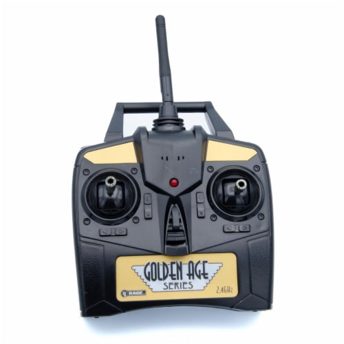 Rage RGRA1290 2.4Ghz 4-Channel Golden Age Series Mode 2 Transmitter Perspective: front