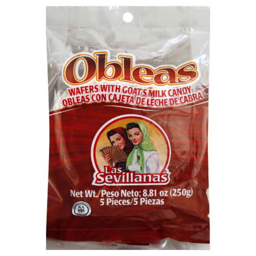 Las Sevillanas Obleas Wafers With Goat's Milk Candy Perspective: front