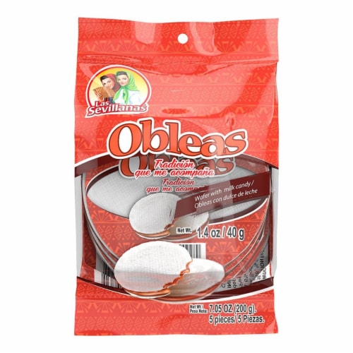 Las Sevillanas Obleas Medium Wafer With Cajeta Perspective: front