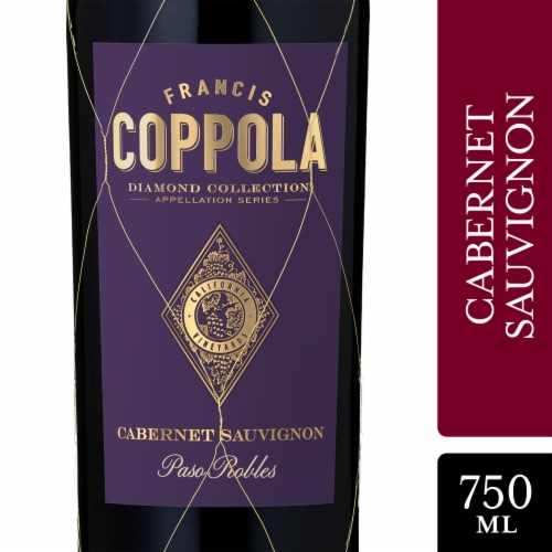 Coppola Diamond Collection Paso Robles California Cabernet Sauvignon Red Wine Perspective: front