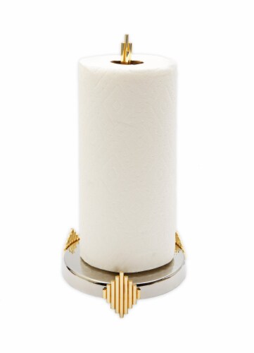 Gold leaf detailed paper towel holder 2025