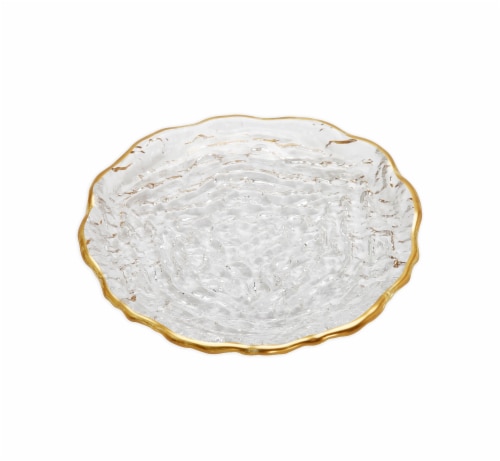 Clear glass deals dessert plates
