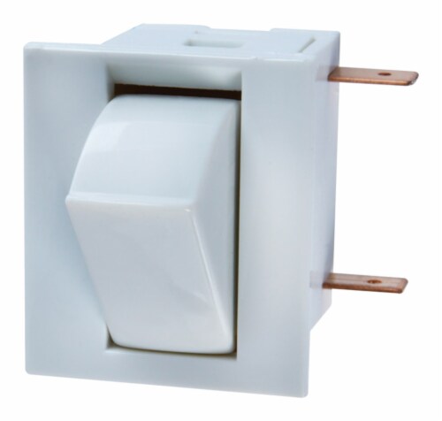 Jandorf 5 amps Single Pole Momentary/Normally On Appliance Switch White 1 pk - Total Qty: 1; Perspective: front
