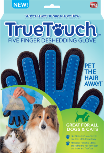 True touch five sales finger deshedding glove
