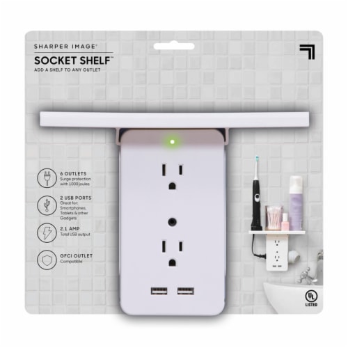 Sharper Image Socket Shelf Ultra Perspective: front